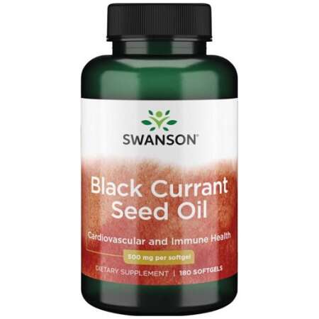 Swanson Black Currant Seed Oil, 500mg - 180 softgels