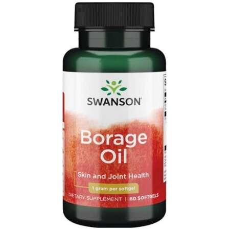 Swanson Borage Oil, 1000mg - 60 softgels