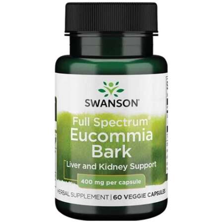 Swanson Full Spectrum Eucommia Bark, 400mg - 60 vcaps