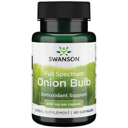 Swanson Full Spectrum Onion Bulb, 400mg - 60 caps
