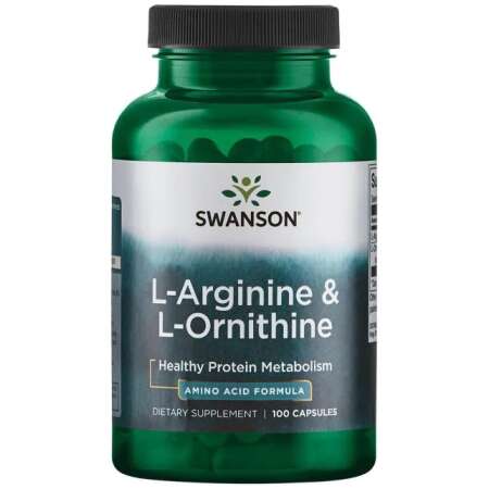 Swanson L-Arginine & L-Ornithine - 100 caps