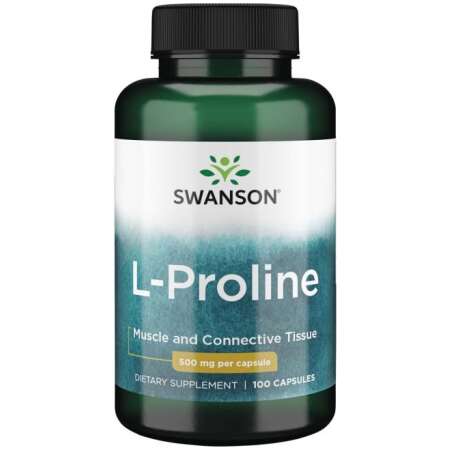 Swanson L-Proline, 500mg - 100 caps