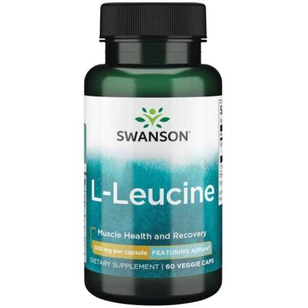 Swanson AjiPure L-Leucine, 500mg - 60 vcaps