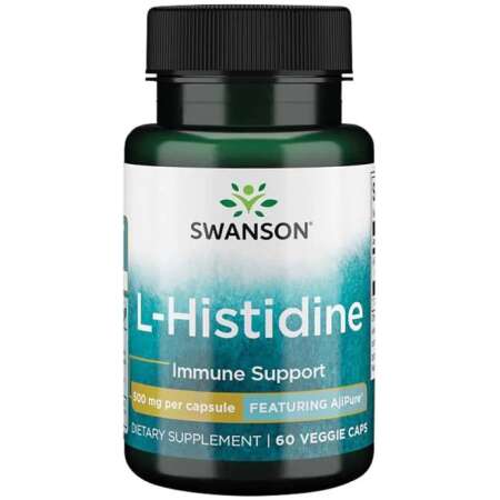 Swanson AjiPure L-Histidine, 500mg - 60 vcaps