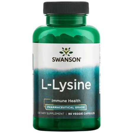 Swanson AjiPure L-Lysine, 500mg - 90 vcaps