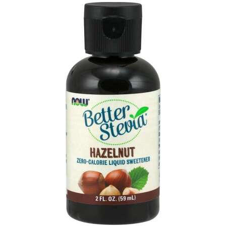 NOW Foods Better Stevia Liquid, Hazelnut - 59 ml.