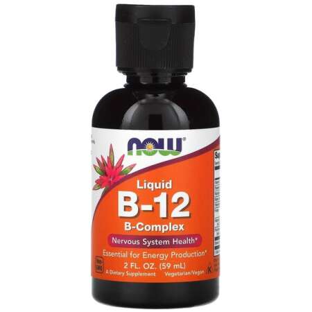 NOW Foods Vitamin B-12 Liquid B-Complex - 59 ml.