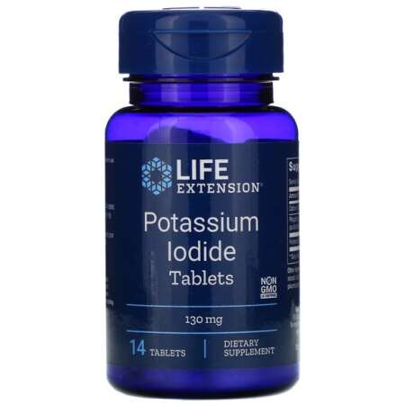 Life Extension Potassium Iodide Tablets, 130mg - 14 tabs