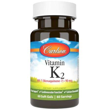 Carlson Labs Vitamin K2 MK-7, 90mcg - 60 softgels