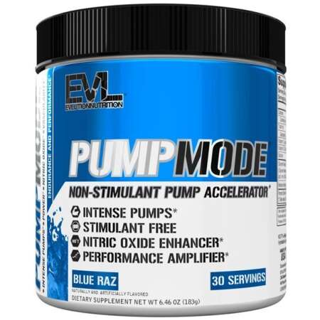 EVLution Nutrition PumpMode Powder, Blue Raz - 183g