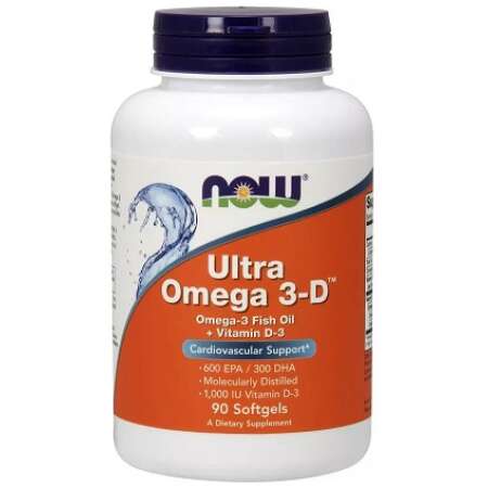 NOW Foods Ultra Omega 3-D with Vitamin D-3 - 90 softgels