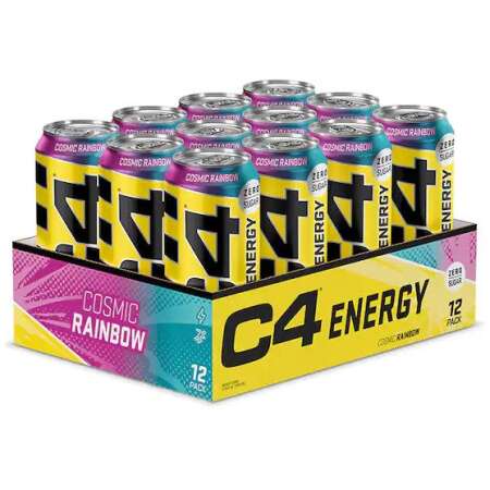 Cellucor C4 Explosive Energy Drink, Cosmic Rainbow - 12 x 500 ml.