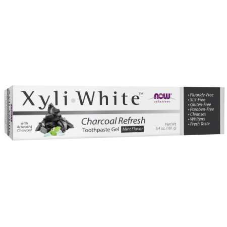 NOW Foods XyliWhite, Charcoal Refresh Toothpaste Gel - 181g