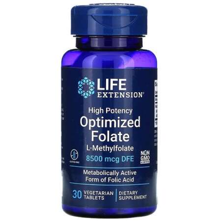 Life Extension High Potency Optimized Folate - 30 vegetarian tabs