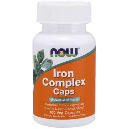 NOW Foods Iron Complex Caps - 100 vcaps
