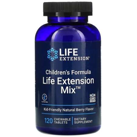 Life Extension Children's Formula Life Extension Mix, Natural Berry - 120 chewable tabs