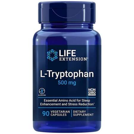 Life Extension L-Tryptophan, 500mg - 90 vcaps