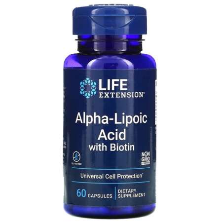 Life Extension Alpha-Lipoic Acid with Biotin - 60 caps