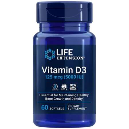 Life Extension Vitamin D3, 5000IU - 60 softgels