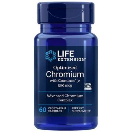 Life Extension Optimized Chromium with Crominex 3+, 500mcg - 60 vcaps