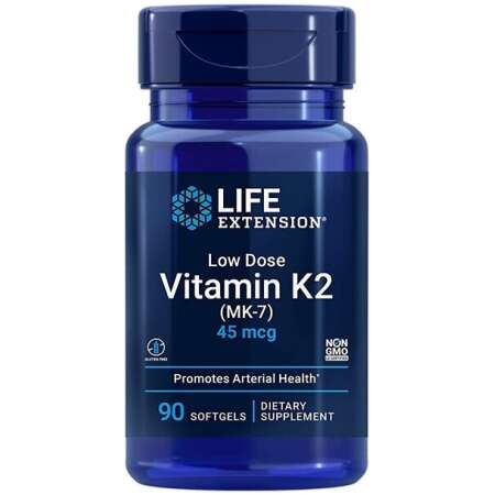 Life Extension Low Dose Vitamin K2 (MK-7), 45mcg - 90 softgels