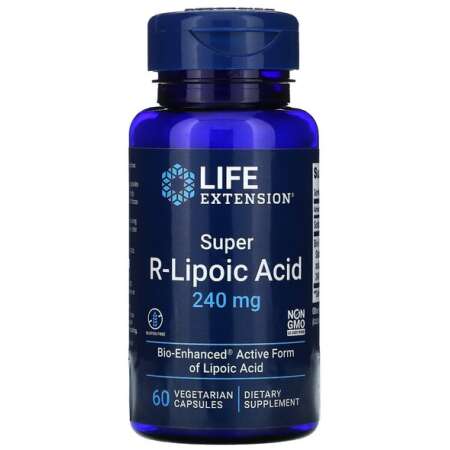 Life Extension Super R-Lipoic Acid, 240mg - 60 vcaps