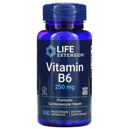 Life Extension Vitamin B6, 250mg - 100 vcaps