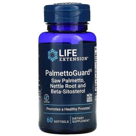 Life Extension PalmettoGuard Saw Palmetto/Nettle Root with Beta-Sitosterol - 60 softgels