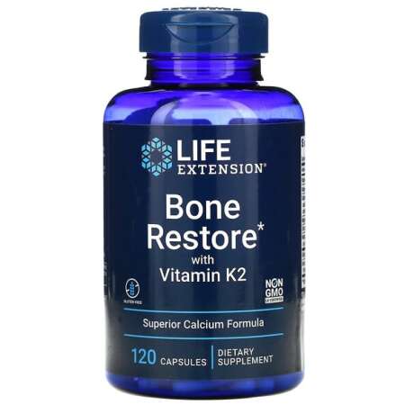 Life Extension Bone Restore with Vitamin K2 - 120 caps