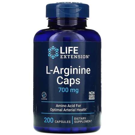 Life Extension L-Arginine Caps, 700mg - 200 caps