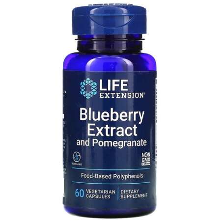 Life Extension Blueberry Extract with Pomegranate - 60 vcaps
