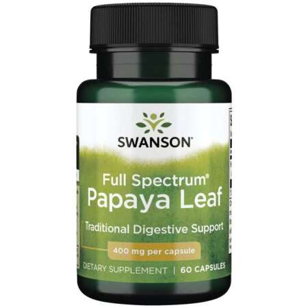 Swanson Full Spectrum Papaya Leaf, 400mg - 60 caps