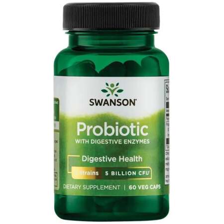 Swanson Probiotic with Digestive Enzymes - 60 vcaps