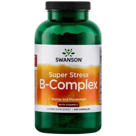 Swanson Super Stress B-Complex with Vitamin C - 240 caps