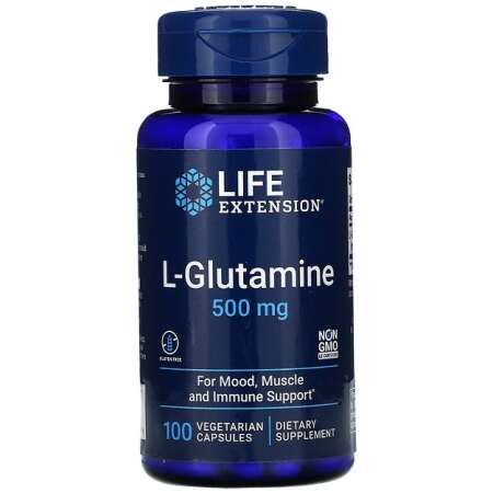 Life Extension L-Glutamine, 500mg - 100 vcaps