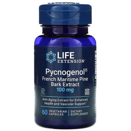 Life Extension Pycnogenol French Maritime Pine Bark Extract, 100mg - 60 vcaps