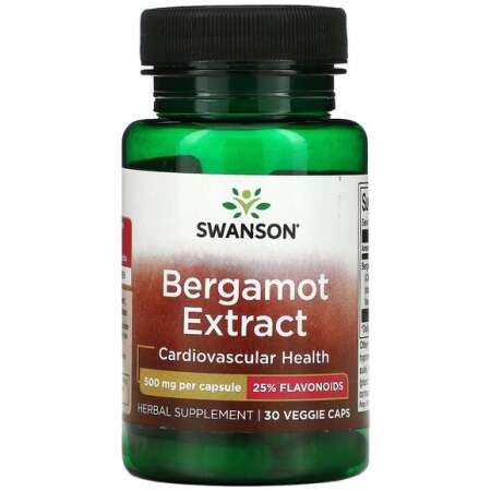 Swanson Bergamot Extract, 500mg - 30 vcaps