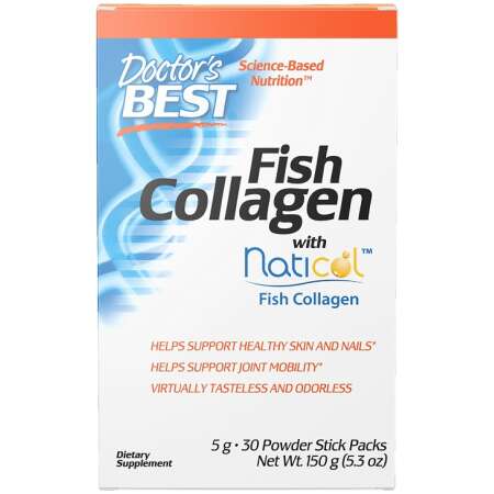 Doctor's Best Fish Collagen with Naticol Fish Collagen - 30 stick packs