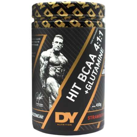 Dorian Yates HIT BCAA 4:1:1 + Glutamine, Strawberry - 450g