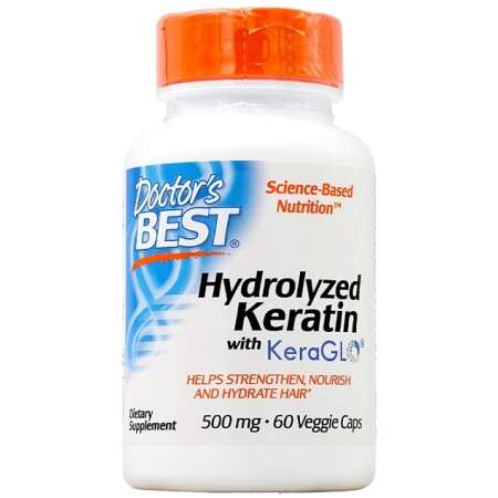 Doctor's Best Hydrolyzed Keratin, 500mg - 60 vcaps