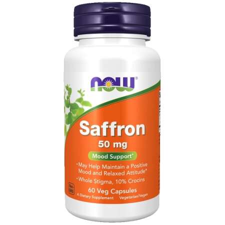 NOW Foods Saffron, 50mg - 60 vcaps