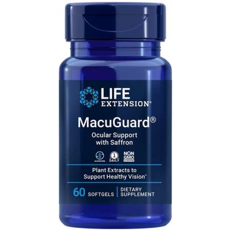 Life Extension MacuGuard Ocular Support with Saffron - 60 softgels