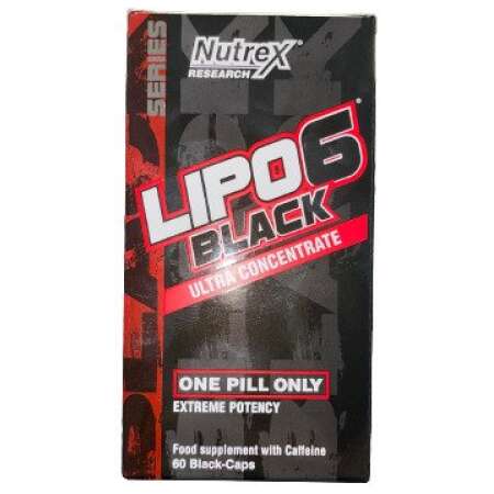 Nutrex Lipo-6 Black Ultra Concentrate, Extreme Potency - 60 black caps