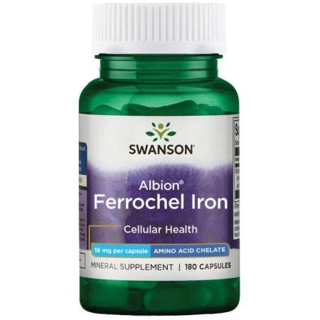 Swanson Albion Ferrochel Iron, 18mg - 180 caps