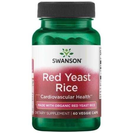 Swanson Red Yeast Rice, 600mg - 60 vcaps