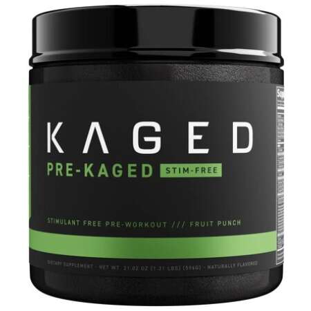Kaged Muscle Pre-Kaged Stim-Free, Fruit Punch - 596g