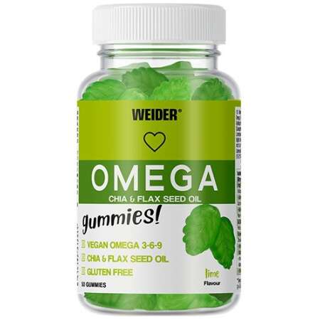 Weider Omega Gummies, Lime - 50 gummies