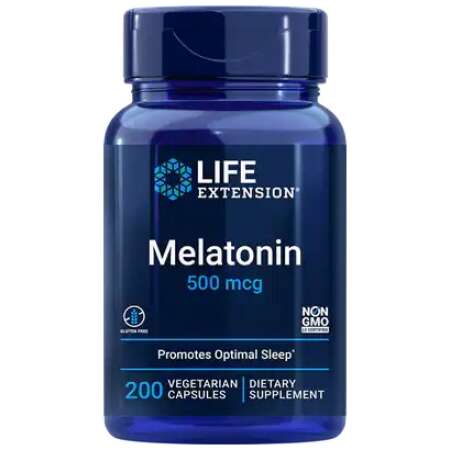 Life Extension Melatonin, 500mcg - 200 vcaps