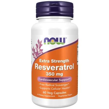 NOW Foods Resveratrol, Extra Strength 350mg - 60 vcaps