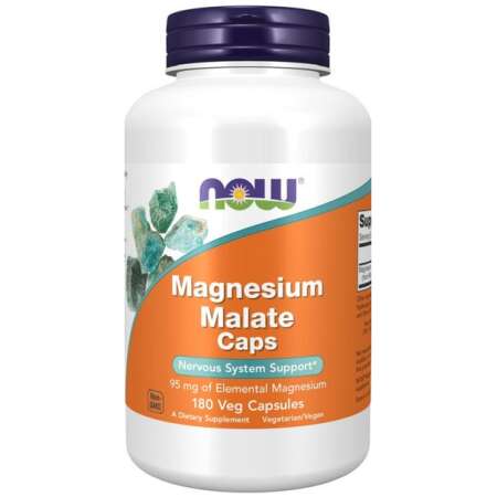 NOW Foods Magnesium Malate Caps - 180 vcaps